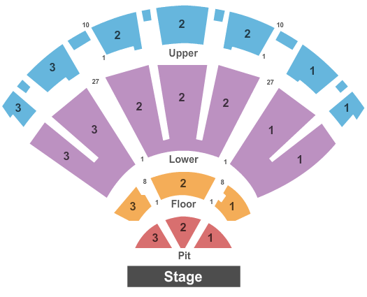 Bellco Theatre End Stage Seating Chart