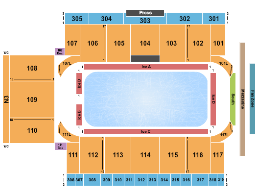 CAA Arena Stars On Ice Seating Chart