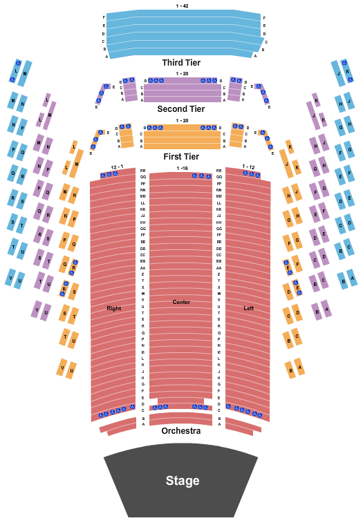 Mark Taper Auditorium Seating Chart
