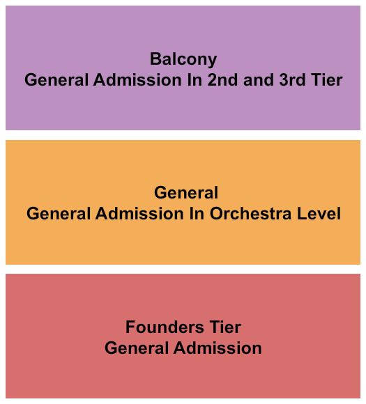 Benaroya Hall - S. Mark Taper Foundation Auditorium GA By Level Seating Chart