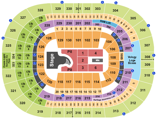 Benchmark International Arena Megan Moroney Seating Chart