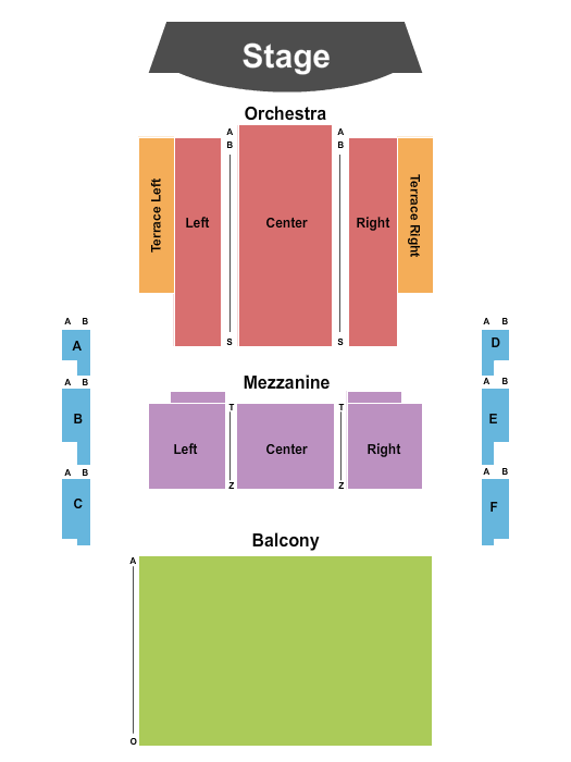 Benson Great Hall Endstage Seating Chart