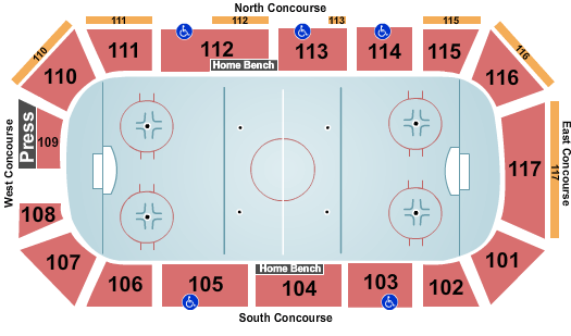 Bentley Arena Hockey Seating Chart
