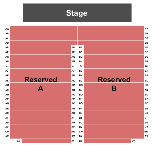 Benton County Fairgrounds - OR End Stage Seating Chart