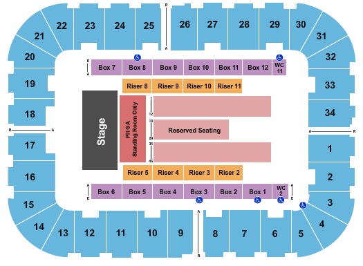 Berglund Center Coliseum Alan Jackson Seating Chart