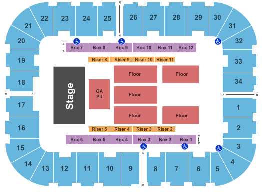 Berglund Center Coliseum Dierks Bentley Seating Chart