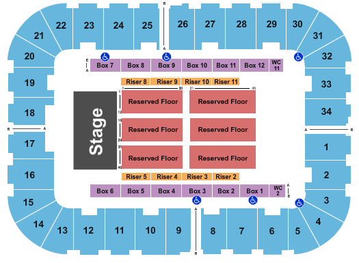 Berglund Center Coliseum Endstage 3 Seating Chart
