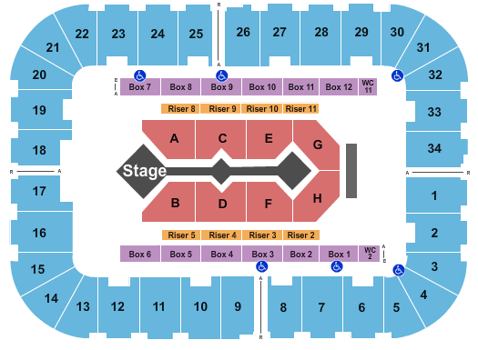 Berglund Center Coliseum For King and Country Seating Chart