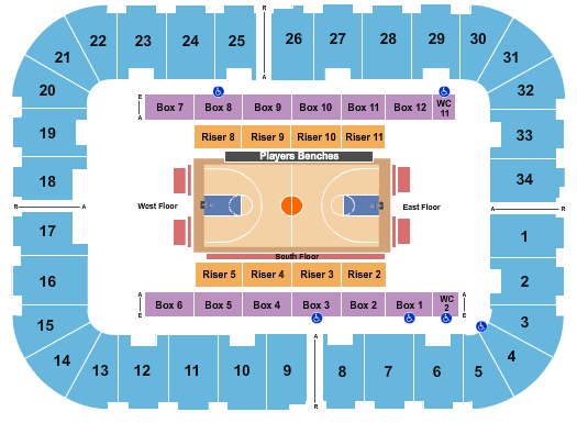 Berglund Center Coliseum Seating Chart - Roanoke