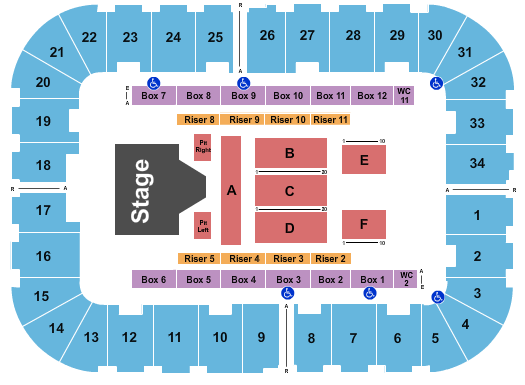 Berglund Center Coliseum Koe Wetzel Seating Chart