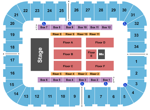 Berglund Center Coliseum MercyMe Seating Chart