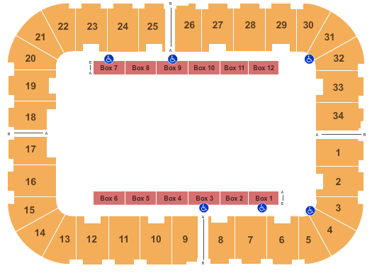 Berglund Center Coliseum Open Floor Seating Chart