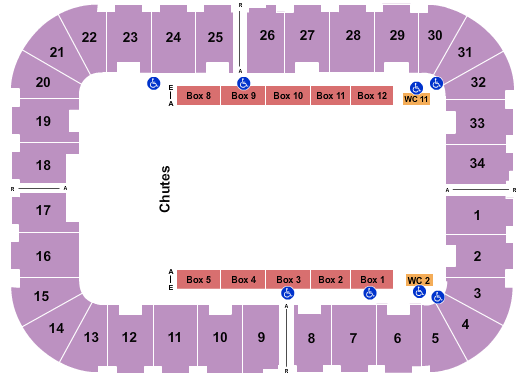 Berglund Center Coliseum PBR Seating Chart