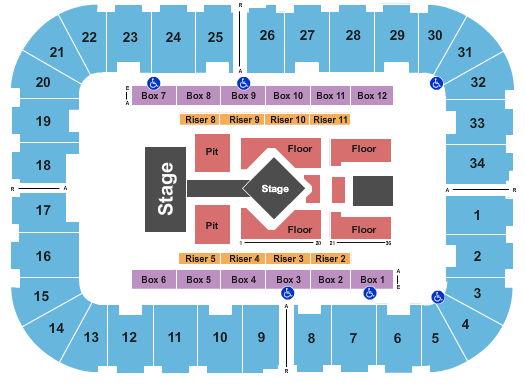 Berglund Center Coliseum Luke Bryan Seating Chart
