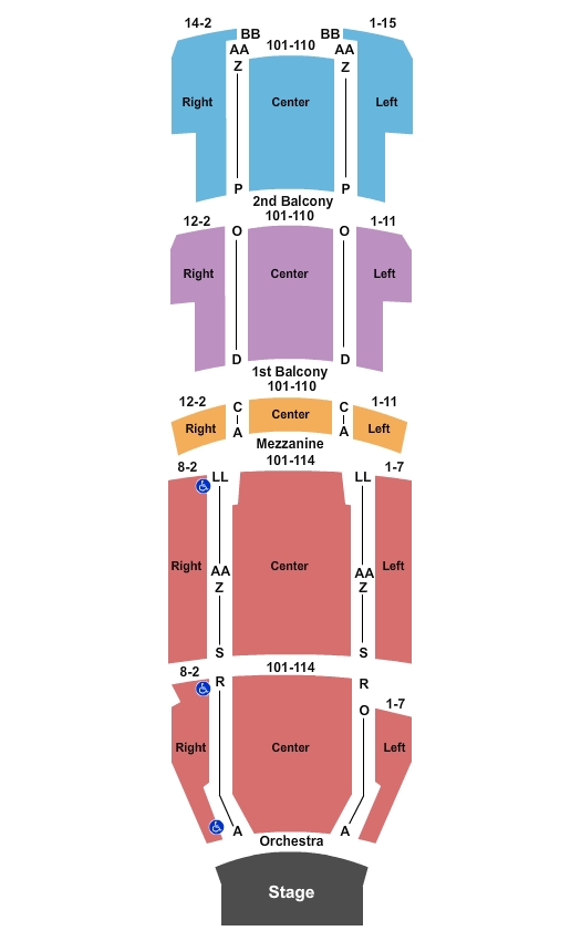 Berklee Performance Center - Boston End Stage Seating Chart