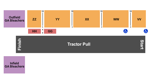 Berrien County Youth Fair GA Bleachers Seating Chart