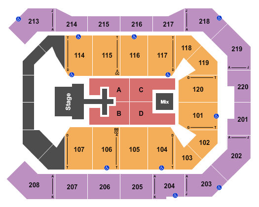 Berry Center Seating Chart
