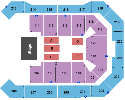 Berry Events Center Seating Chart