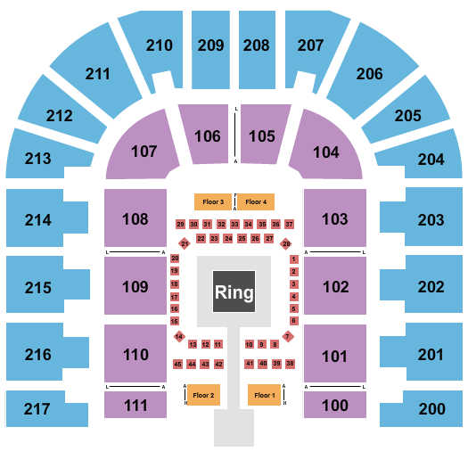 Bert Ogden Arena Boxing 2 Seating Chart