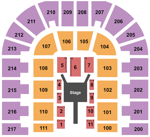 Bert Ogden Arena Duelo Seating Chart