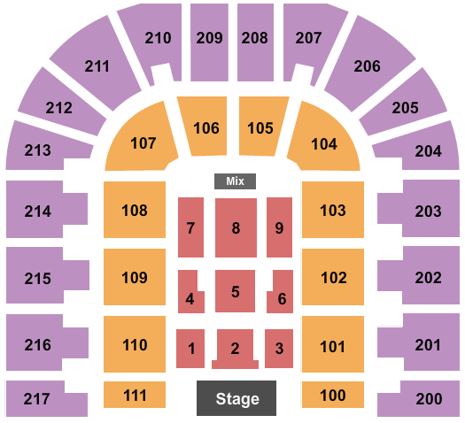 Bert Ogden Arena Endstage 3 Seating Chart