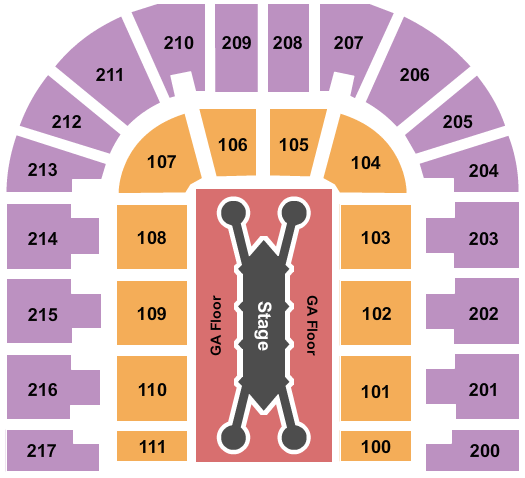 Bert Ogden Arena Feid Seating Chart