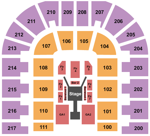 Bert Ogden Arena Fuerza Regida Seating Chart