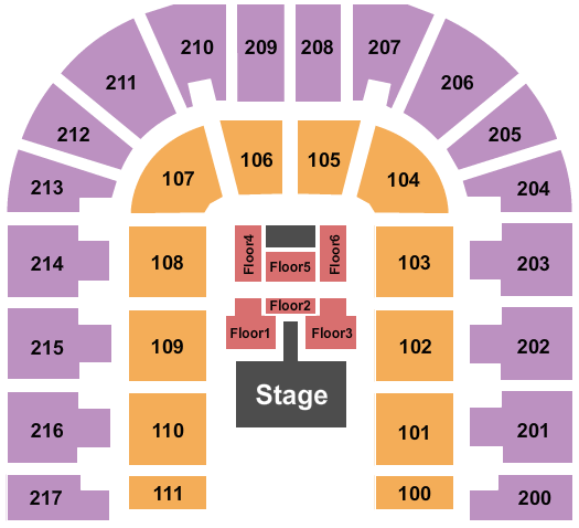 Bert Ogden Arena Half House Catwalk Seating Chart