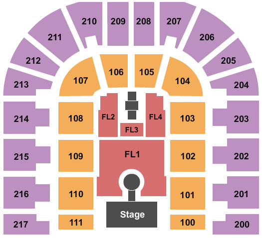 Bert Ogden Arena JLO Seating Chart