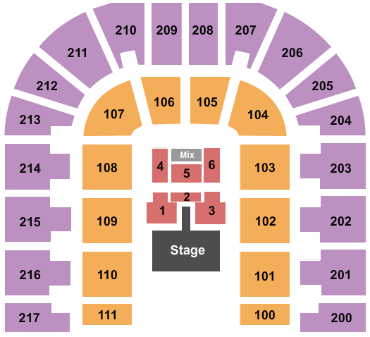 Bert Ogden Arena Seating Chart