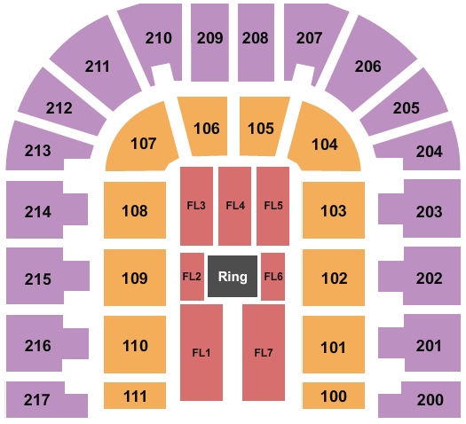 Bert Ogden Arena WWE Seating Chart