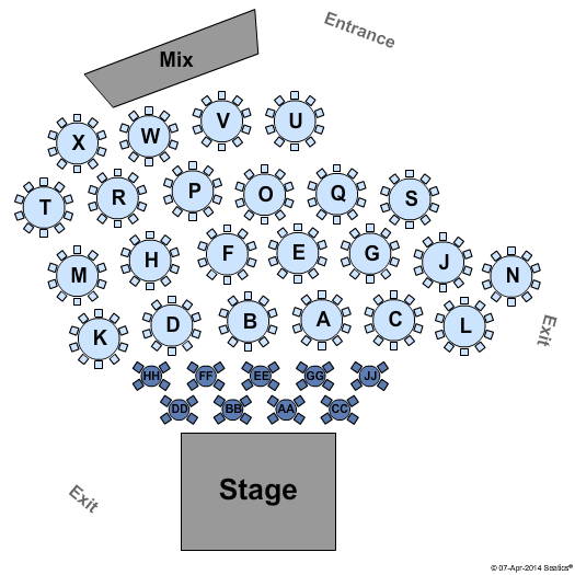 Bethel Woods Center For The Arts Cabaret Seating Chart