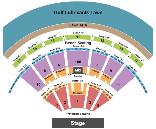 Bethel Woods Center For The Arts Endstage 2 Seating Chart