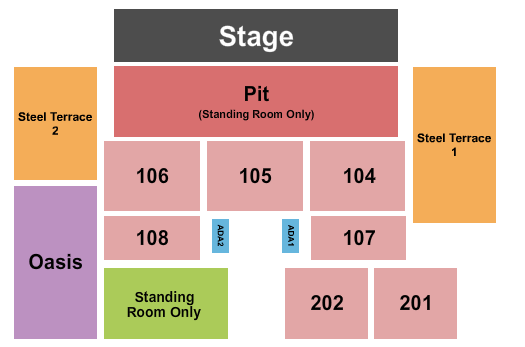 Bethlehem Musikfest - Wind Creek Steel Stage Endstage GA Seating Chart