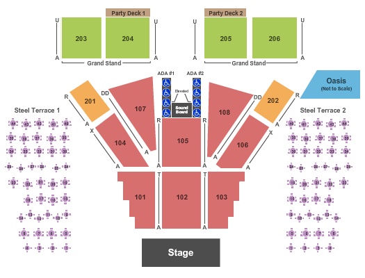 Bethlehem Musikfest - Wind Creek Steel Stage End Stage Seating Chart