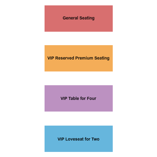 Beverly Center GA/VIP/Table Seating Chart