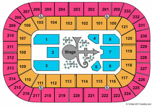 Bon Secours Wellness Arena Prince Seating Chart