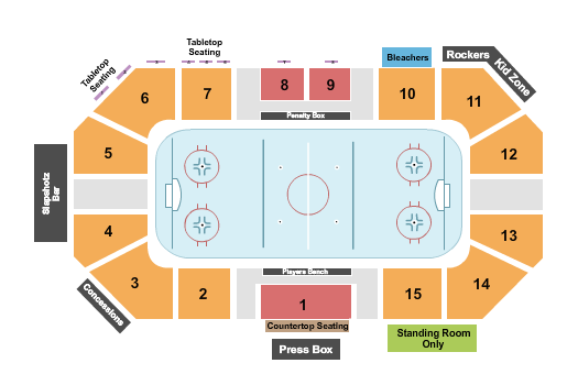 Big Boy Arena Hockey Seating Chart