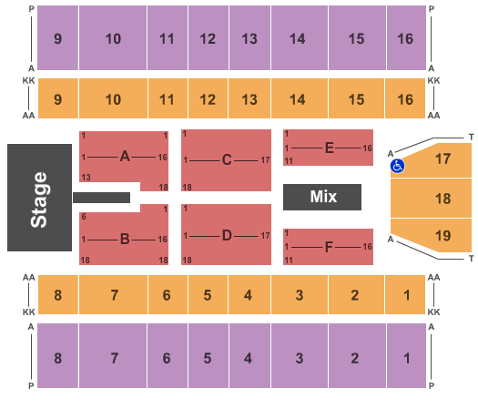 Marshall Health Network Arena Def Leppard Seating Chart