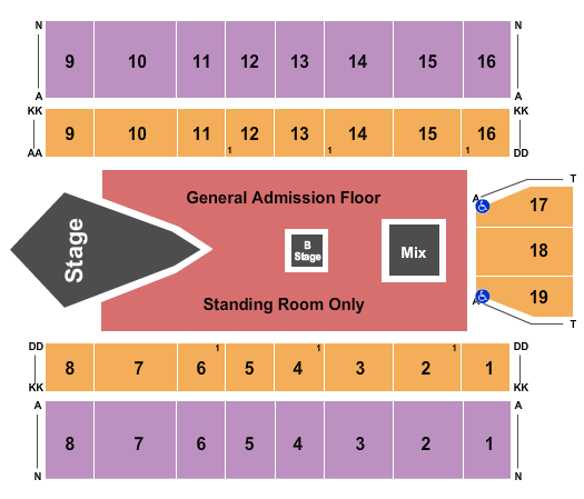 Marshall Health Network Arena Disturbed Seating Chart