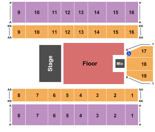 Marshall Health Network Arena Endstage 3 Seating Chart