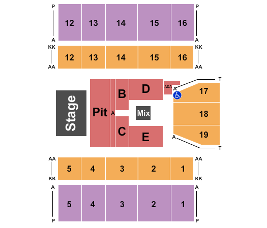 Marshall Health Network Arena Endstage 5 Seating Chart