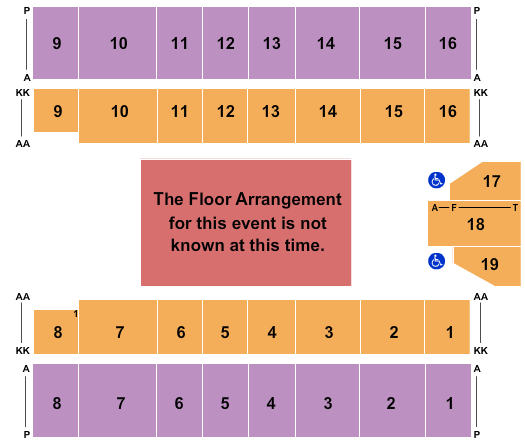 Marshall Health Network Arena Generic Floor Seating Chart