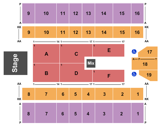 Marshall Health Network Arena Impractical Jokers Seating Chart