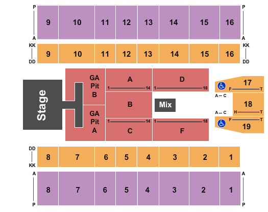 Marshall Health Network Arena Jake Owen Seating Chart