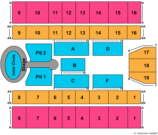 Marshall Health Network Arena Lady Antebellum Seating Chart