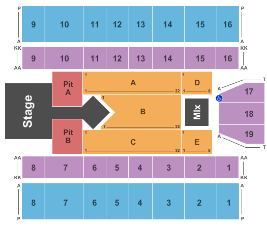 Marshall Health Network Arena Luke Bryan Seating Chart