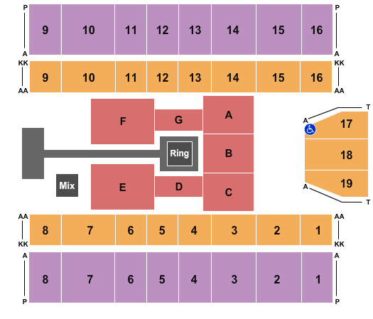 Marshall Health Network Arena WWE 2 Seating Chart