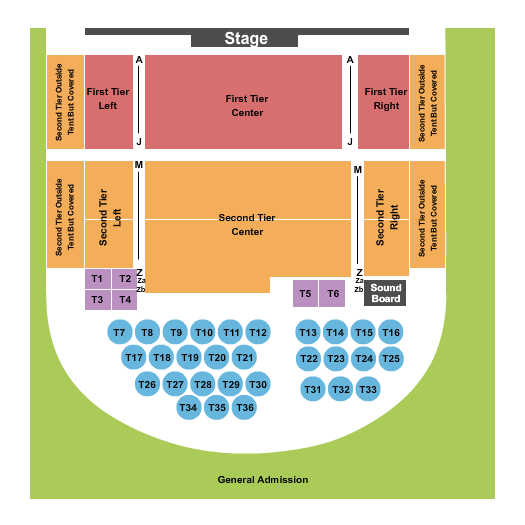 Big Top Chautauqua Endstage Tables Seating Chart