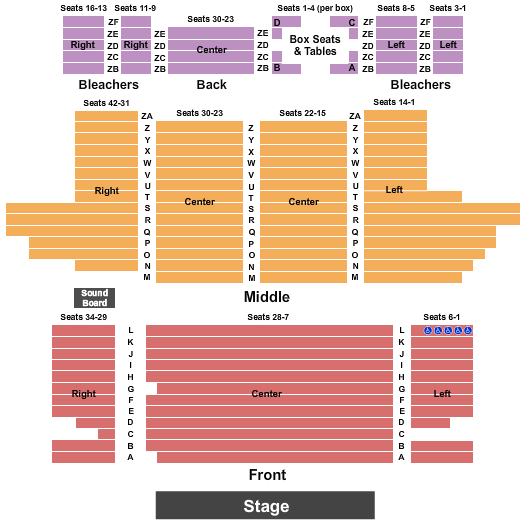 Chautauqua Amphitheater Seating Chart